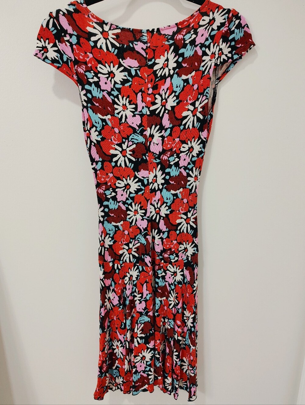 Free People Key to Your Heart Floral Print Cap Sleeve Mini Dress - Picture 2 of 5
